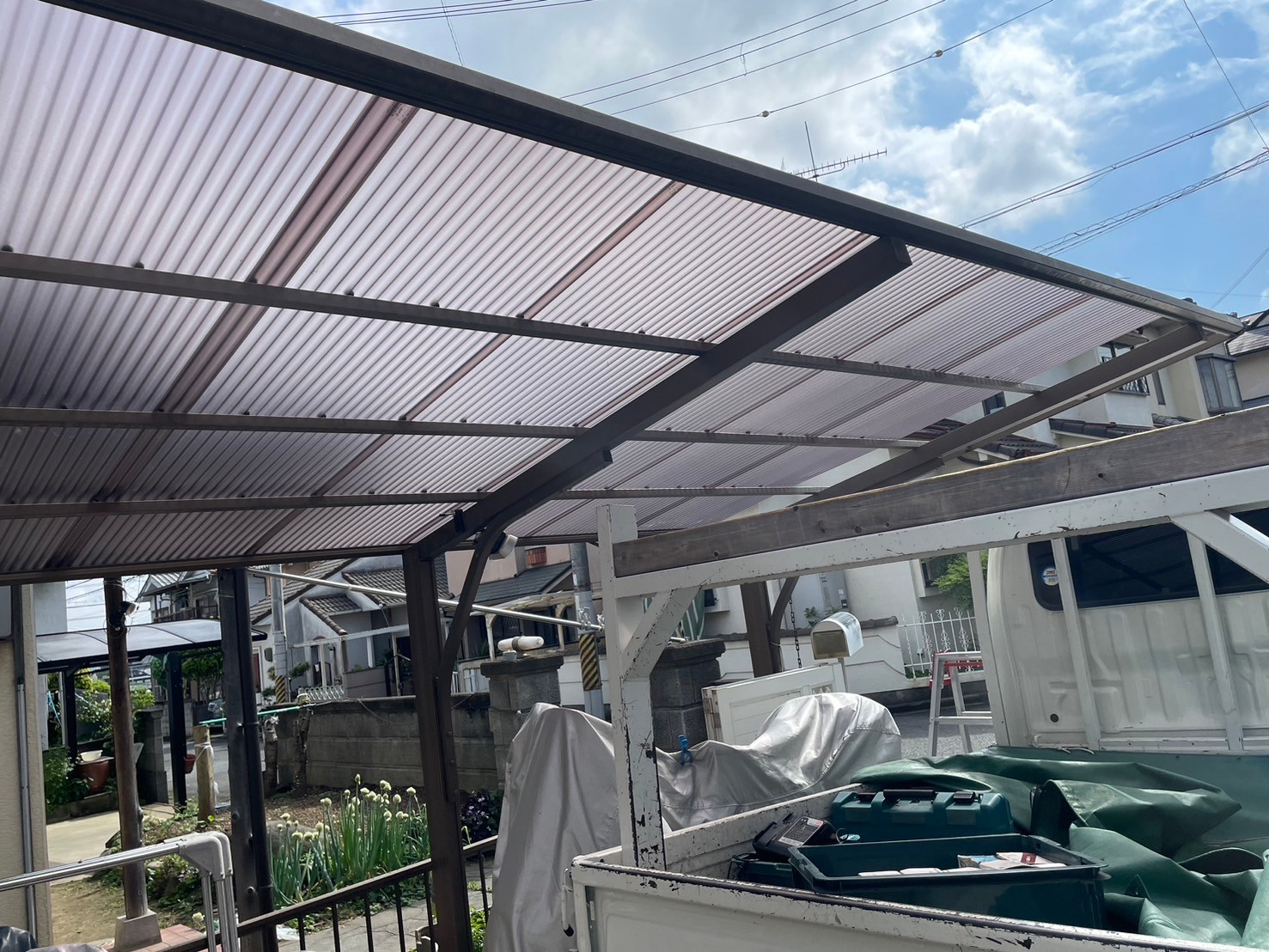 ポリカ張り替え工事