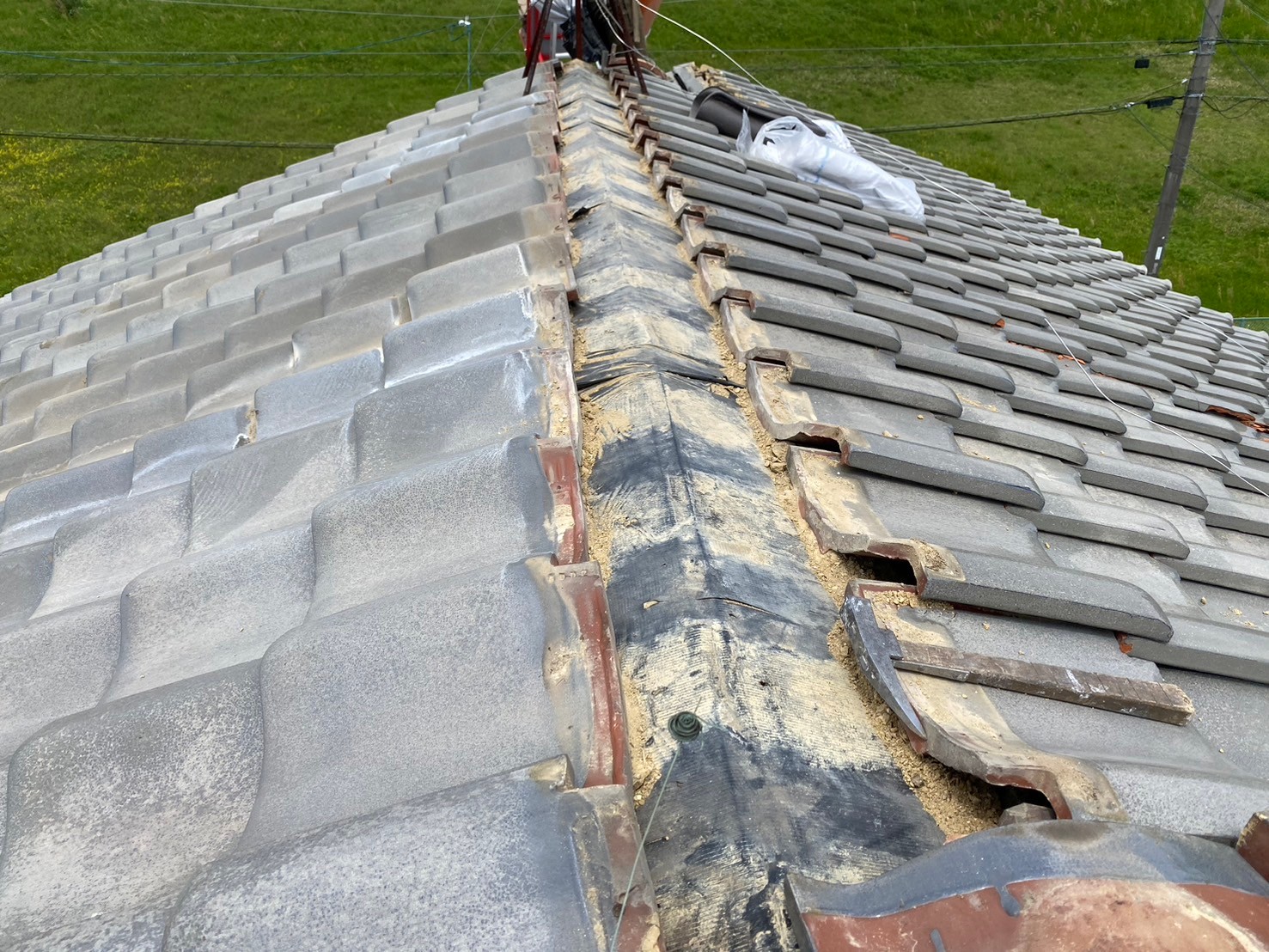 強化棟工事（大屋根） 