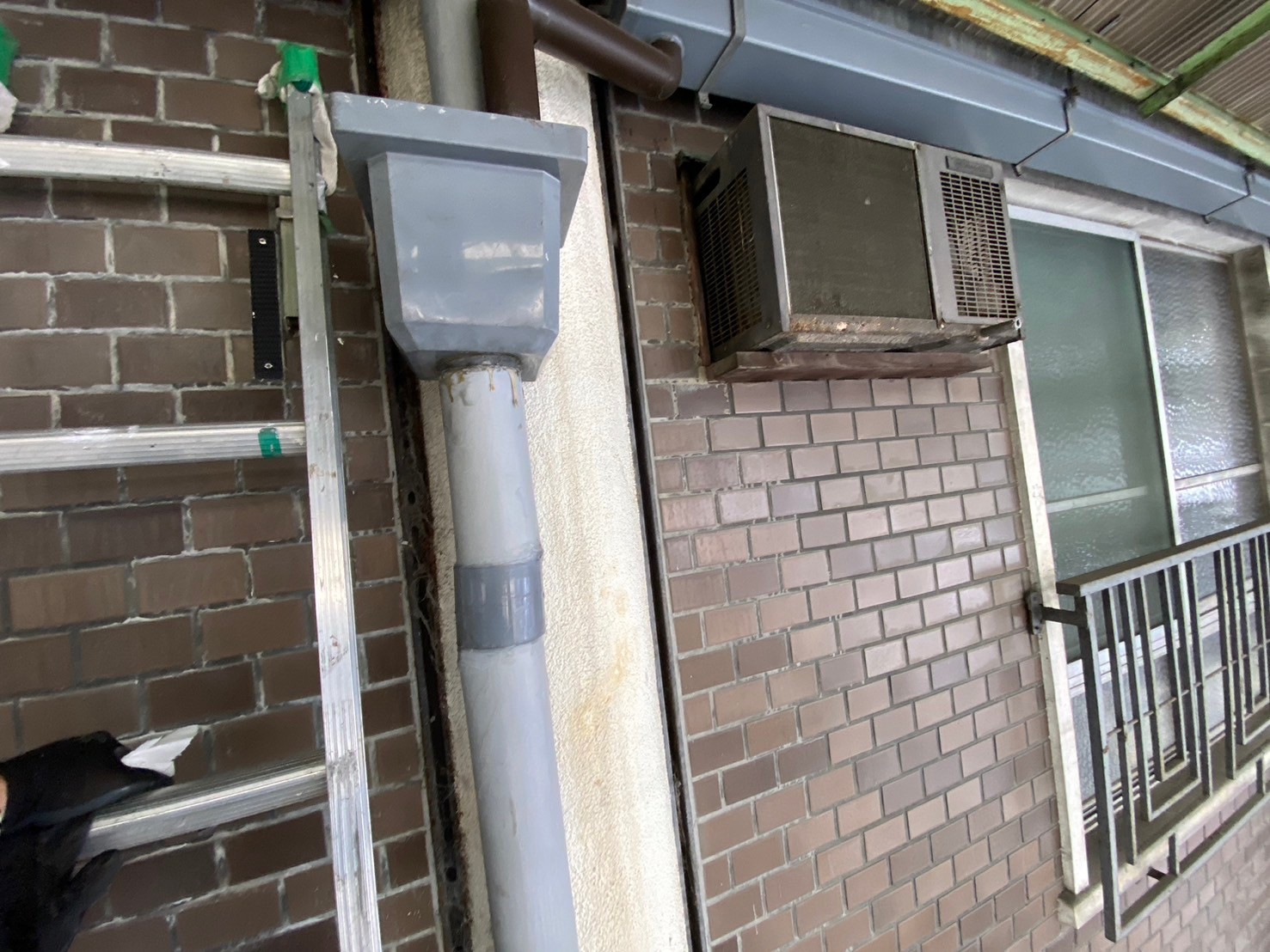 雨とい詰まり掃除 