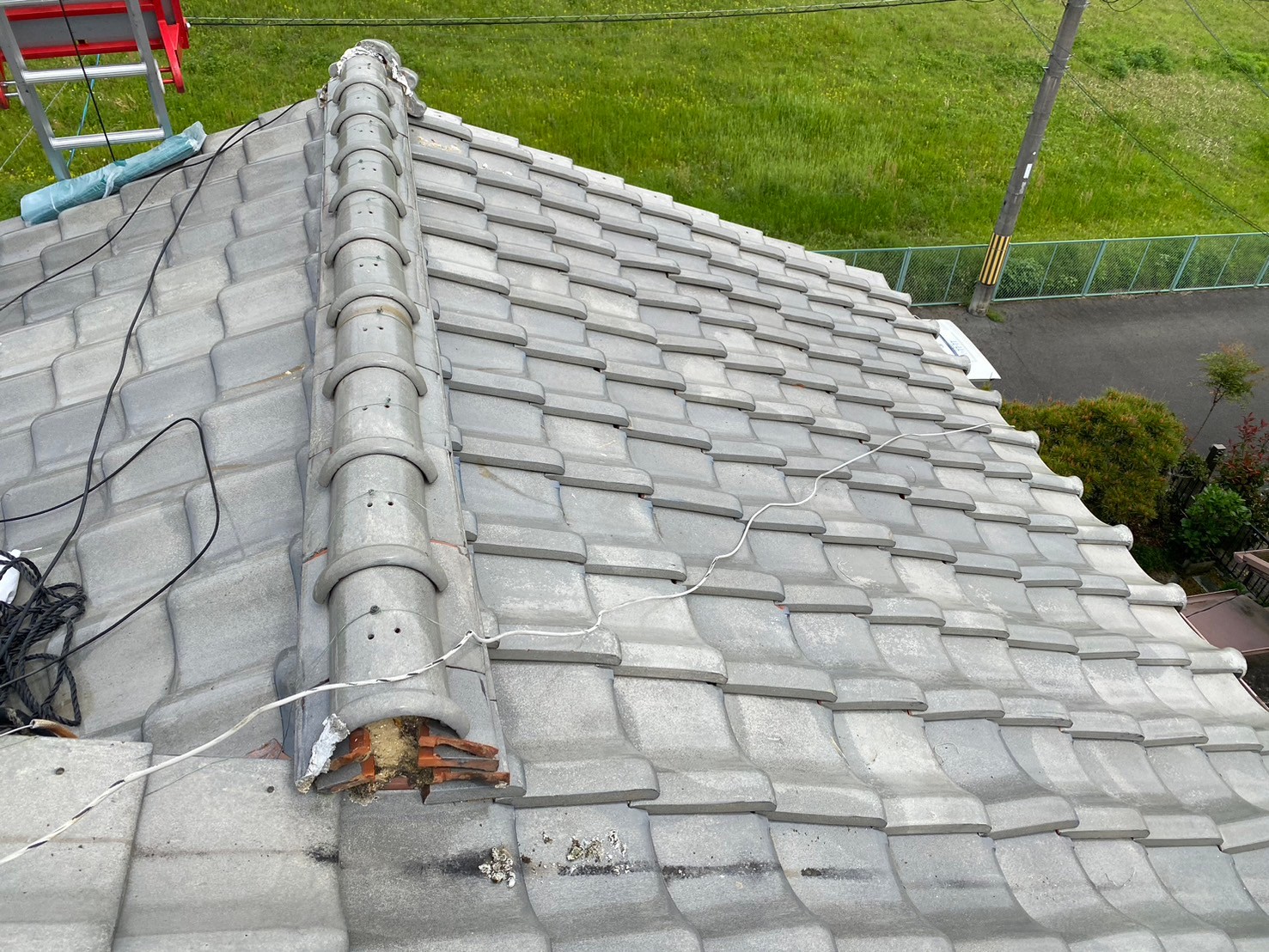 強化棟工事（大屋根） 