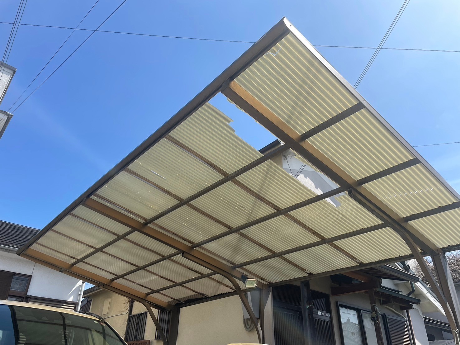 ポリカ張り替え工事