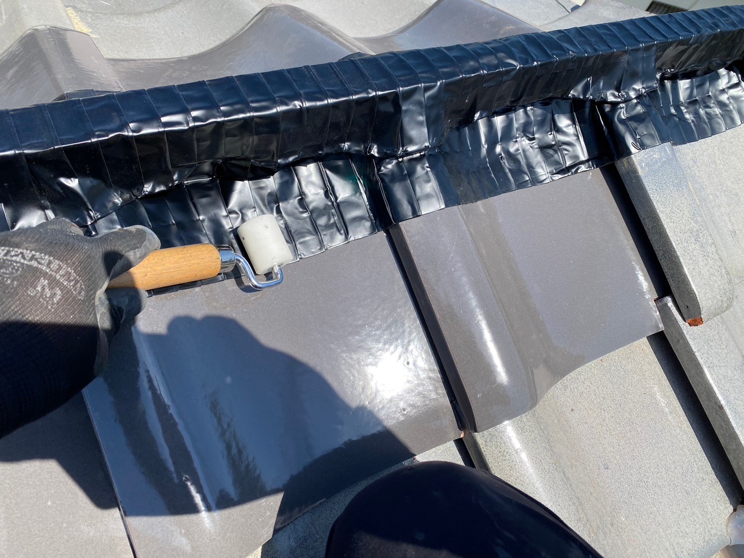 強化棟工事（大屋根） 