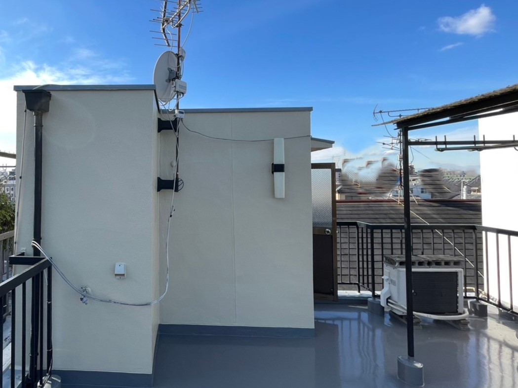 R5.12/11～12/19　平野区　N様邸　雨漏り修理工事：防水、塗装工事