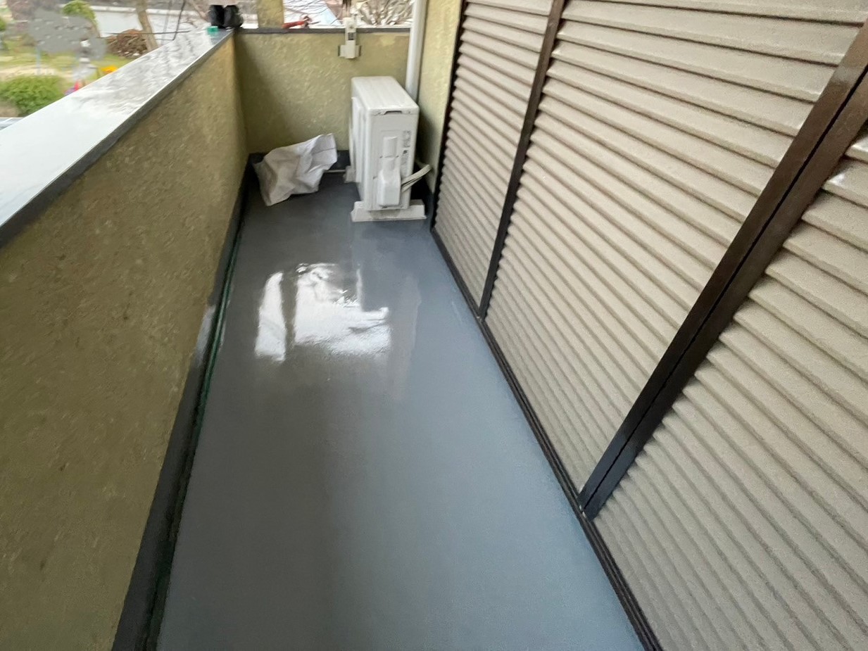 R6.3/1～3/4　橿原市　U様邸　ベランダ防水工事