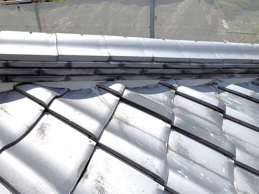 漆喰工事（下屋）