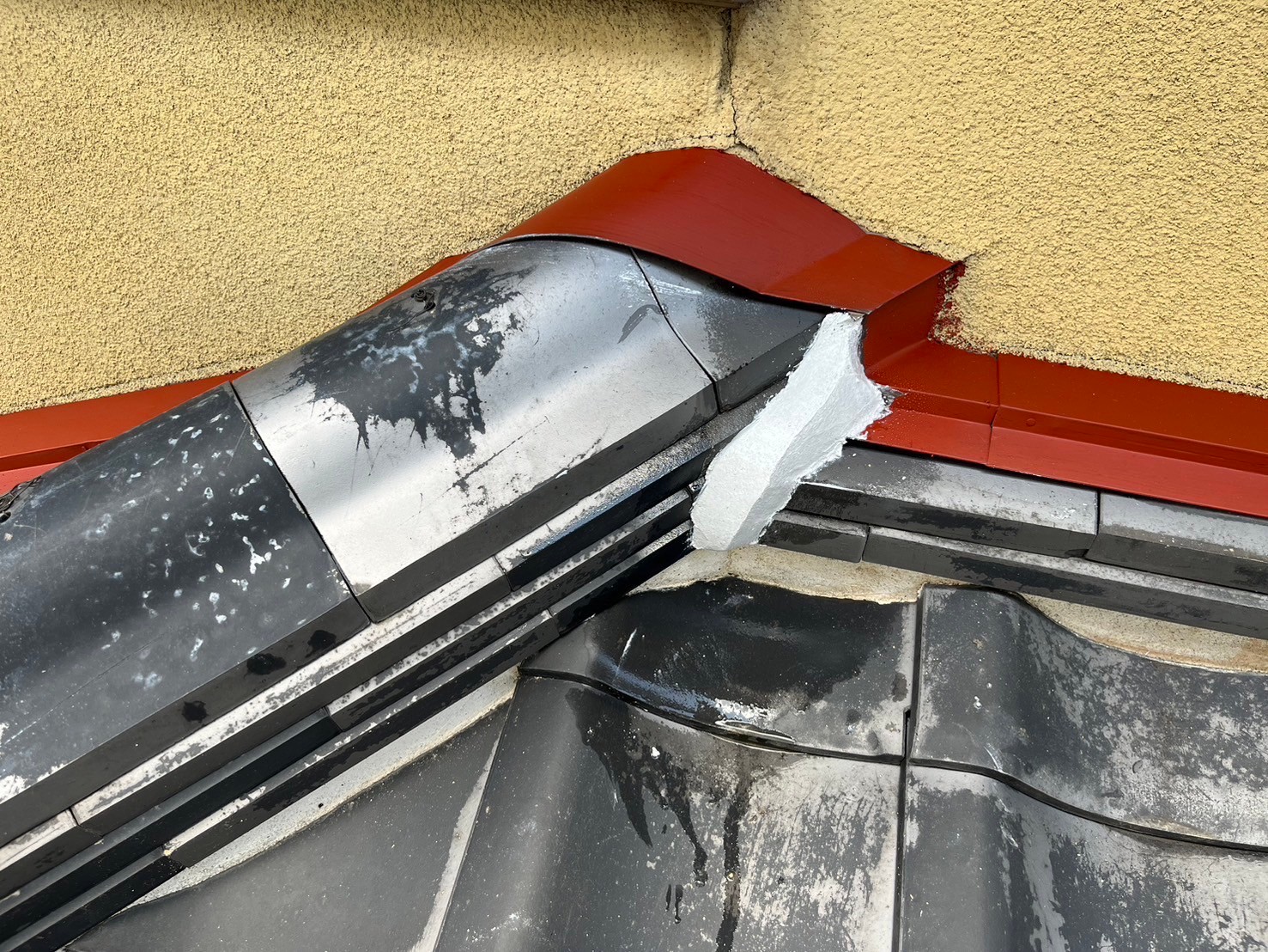 漆喰工事（下屋）