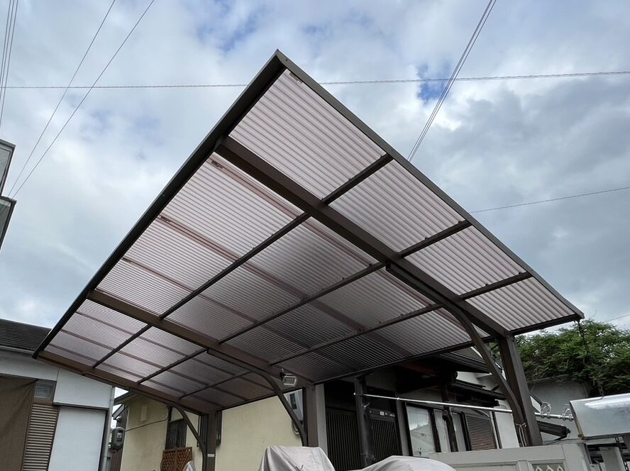 R6.4/30　天理市　M様邸　ポリカ張り替え工事