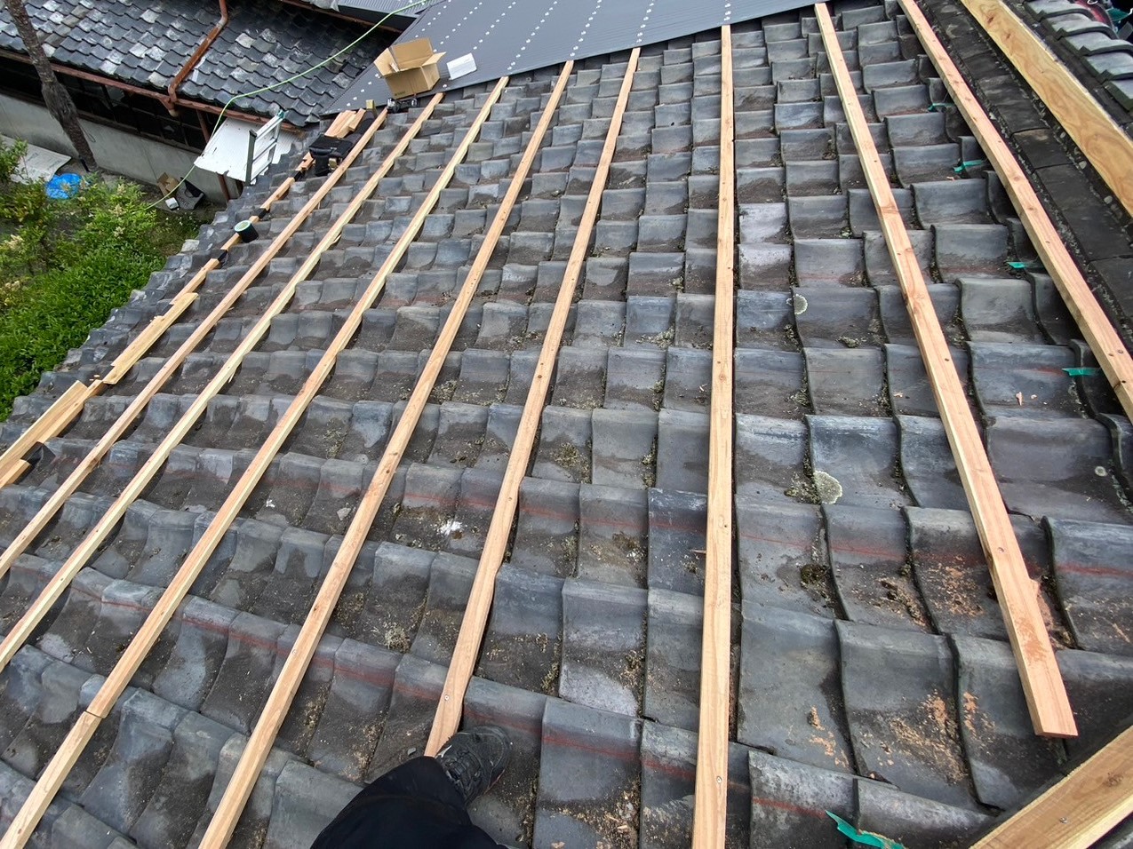 ガルバ波板カバー工事