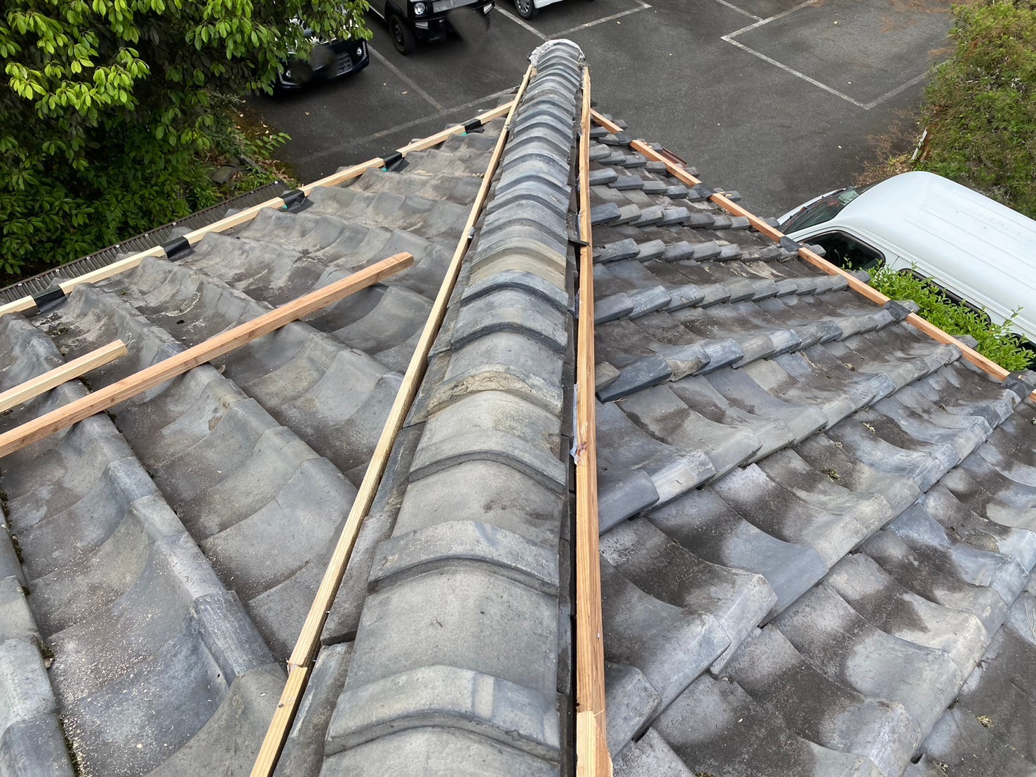 ガルバ波板カバー工事