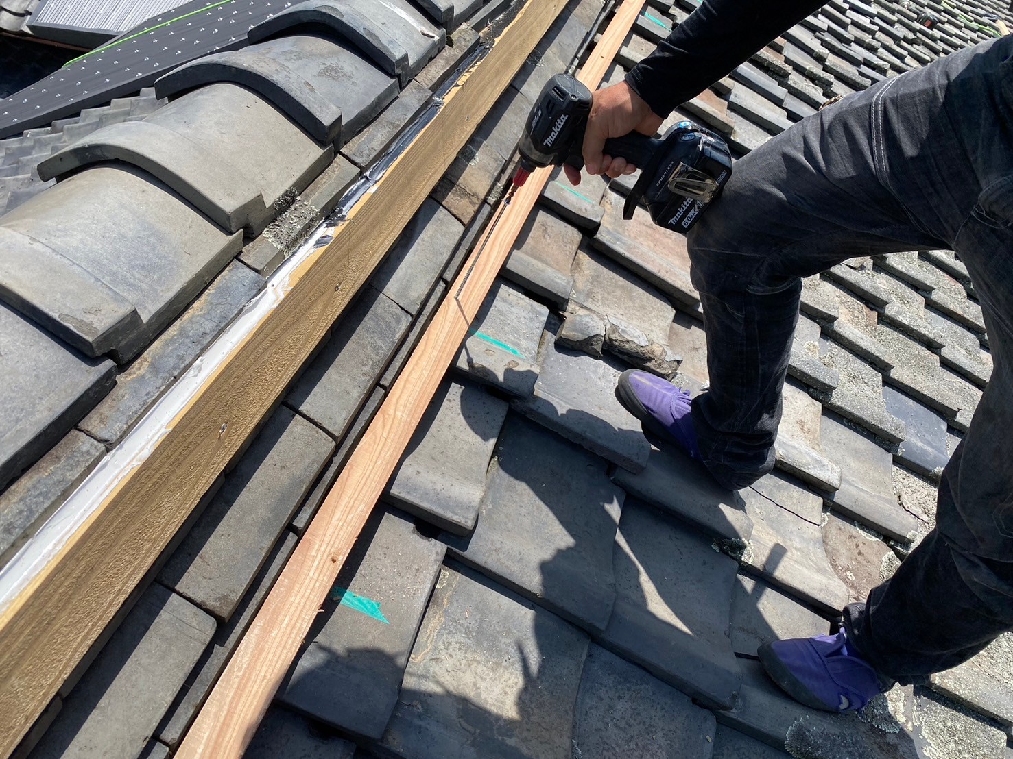 ガルバ波板カバー工事