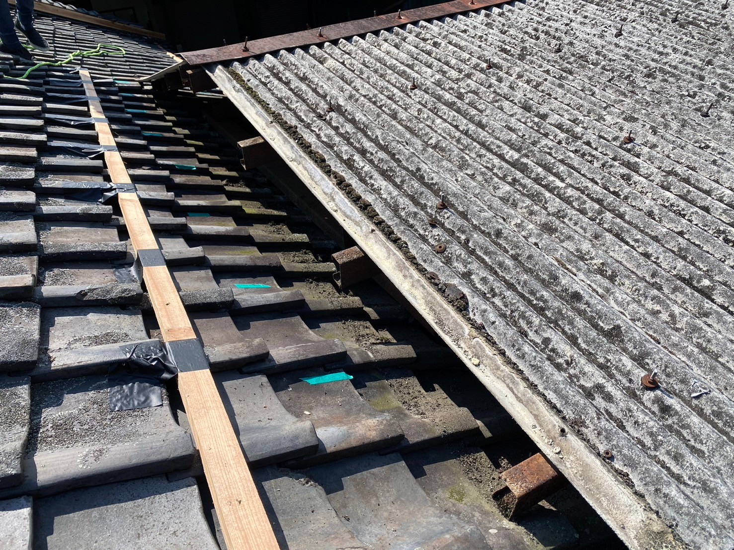 ガルバ波板カバー工事