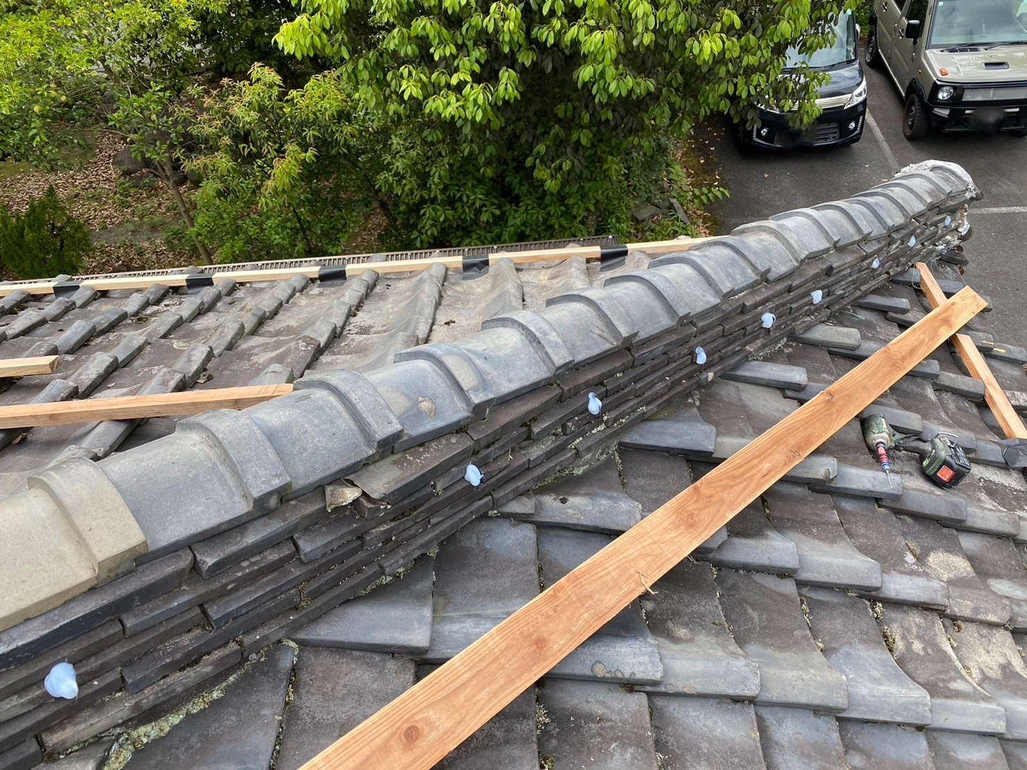 ガルバ波板カバー工事