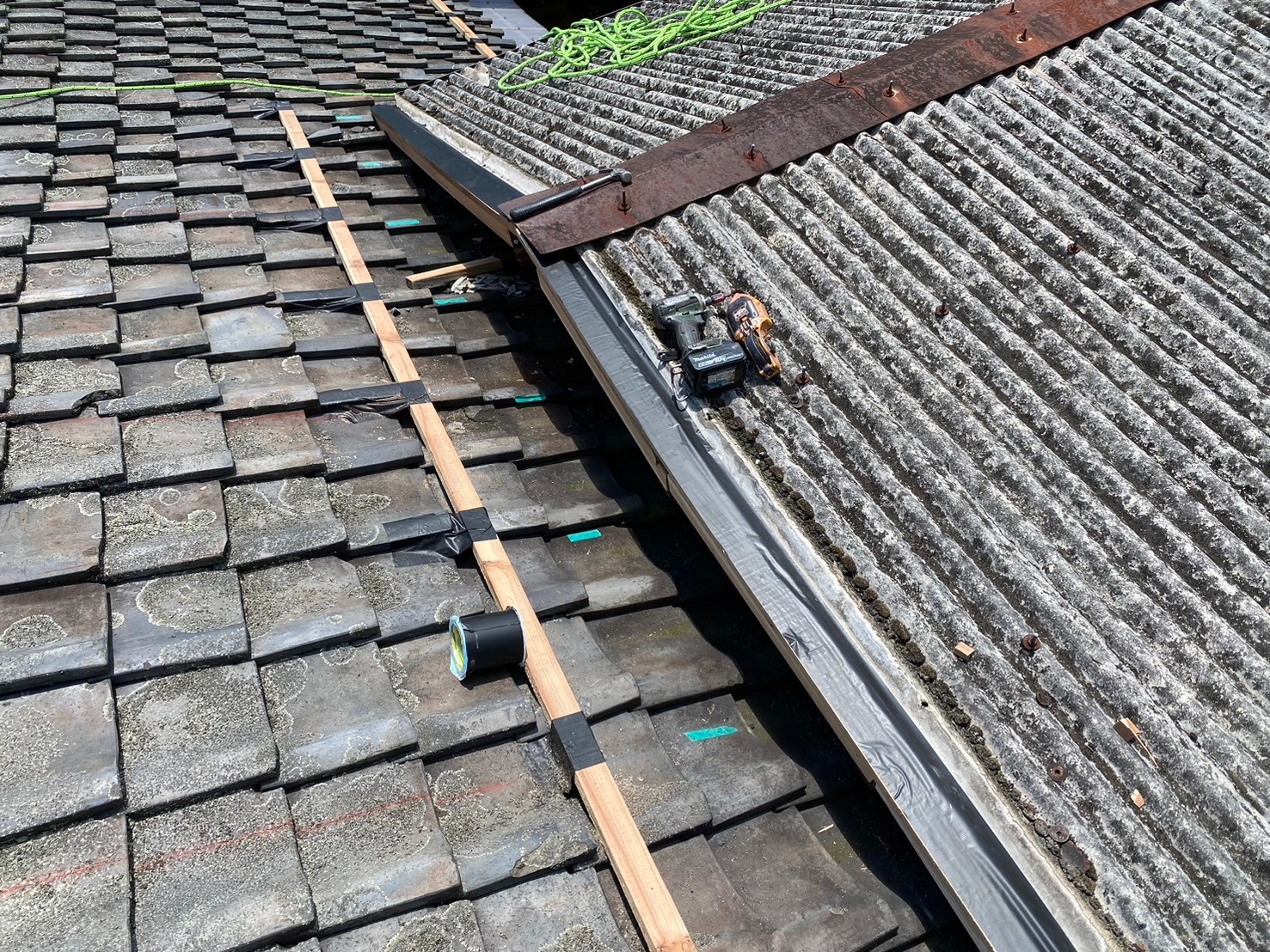 ガルバ波板カバー工事