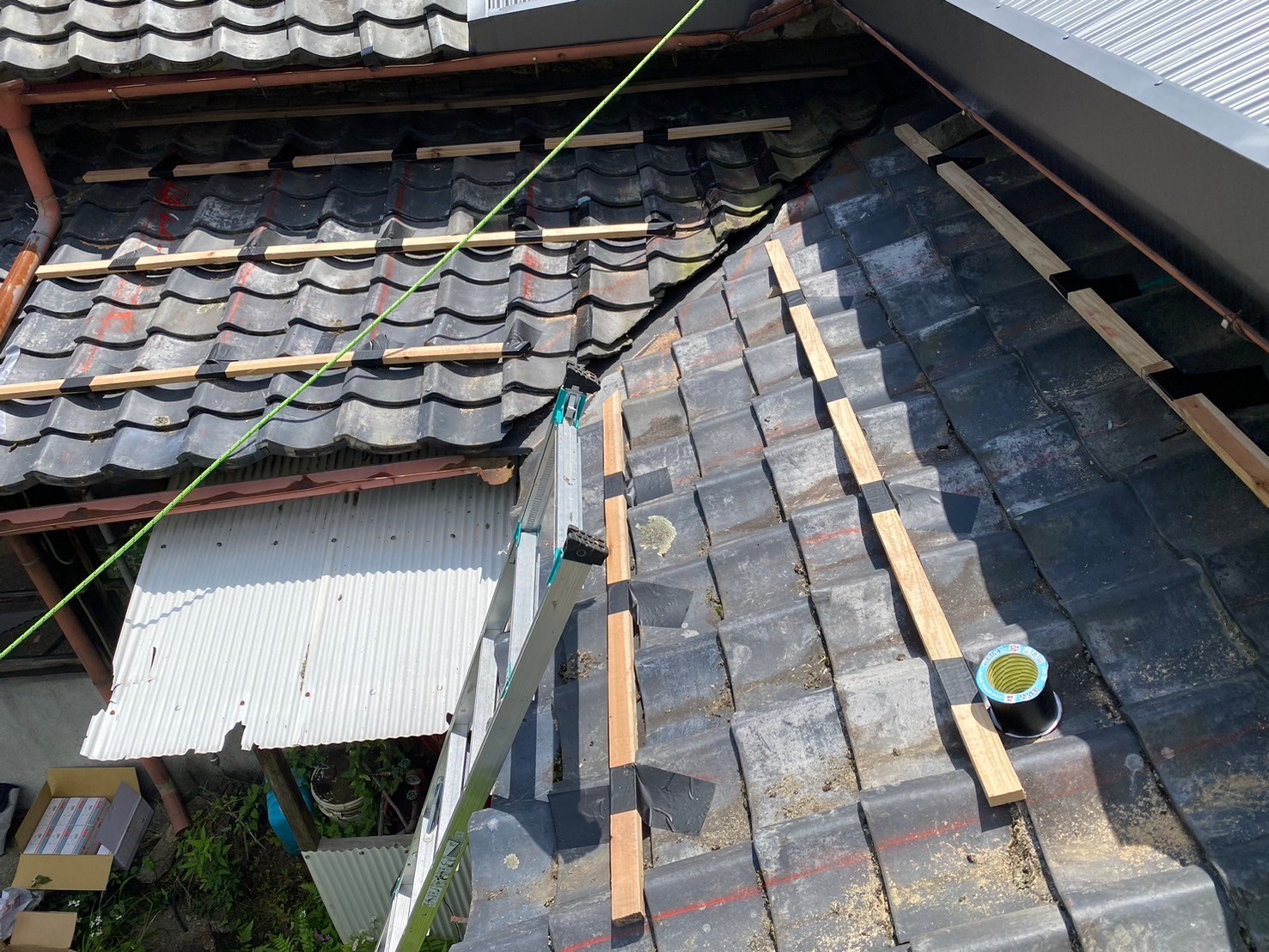 ガルバ波板カバー工事