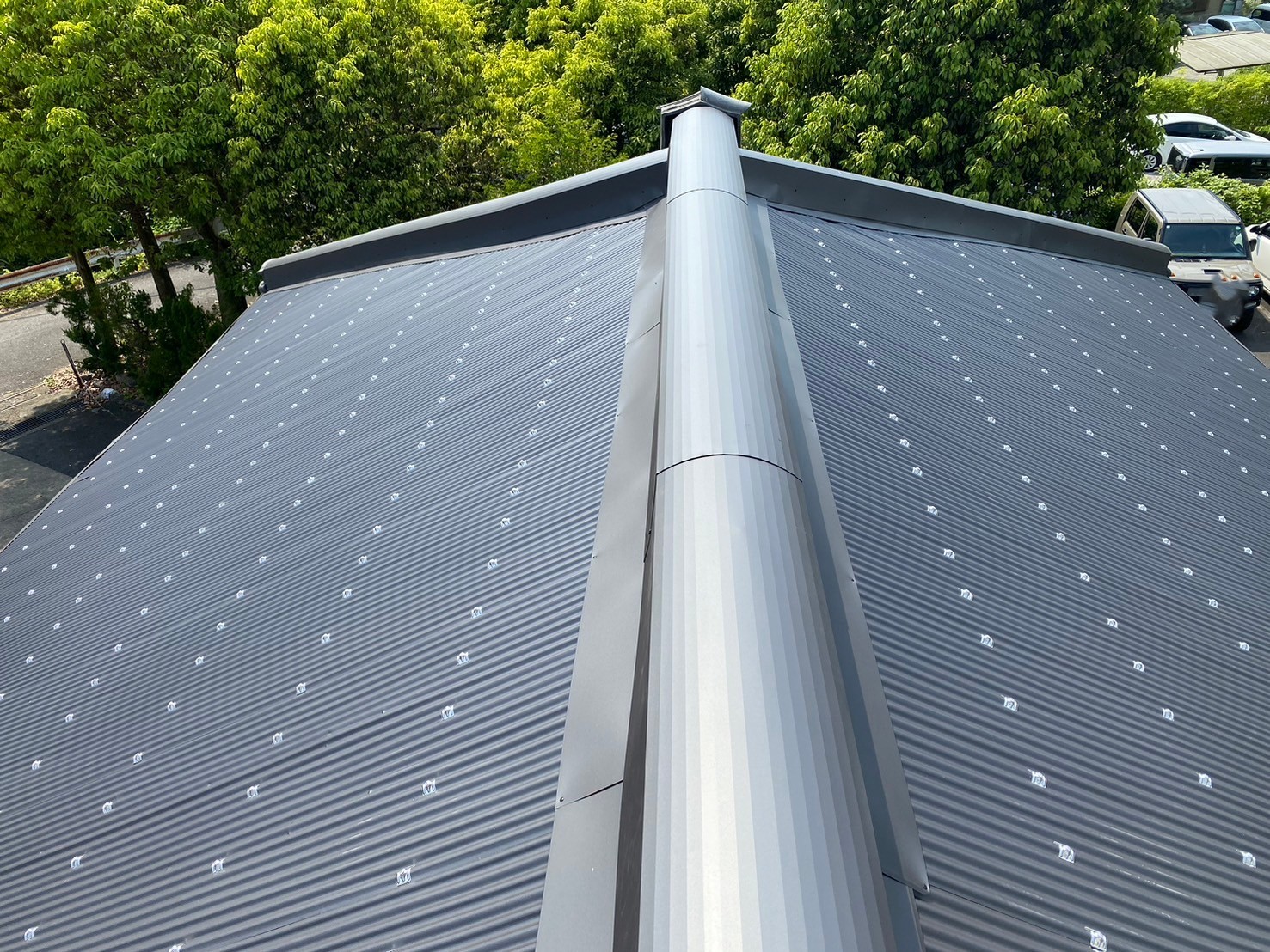 ガルバ波板カバー工事