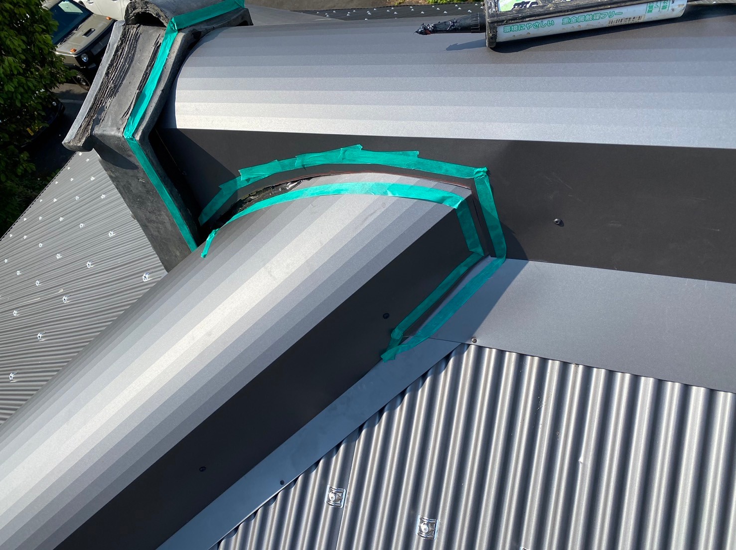 ガルバ波板カバー工事