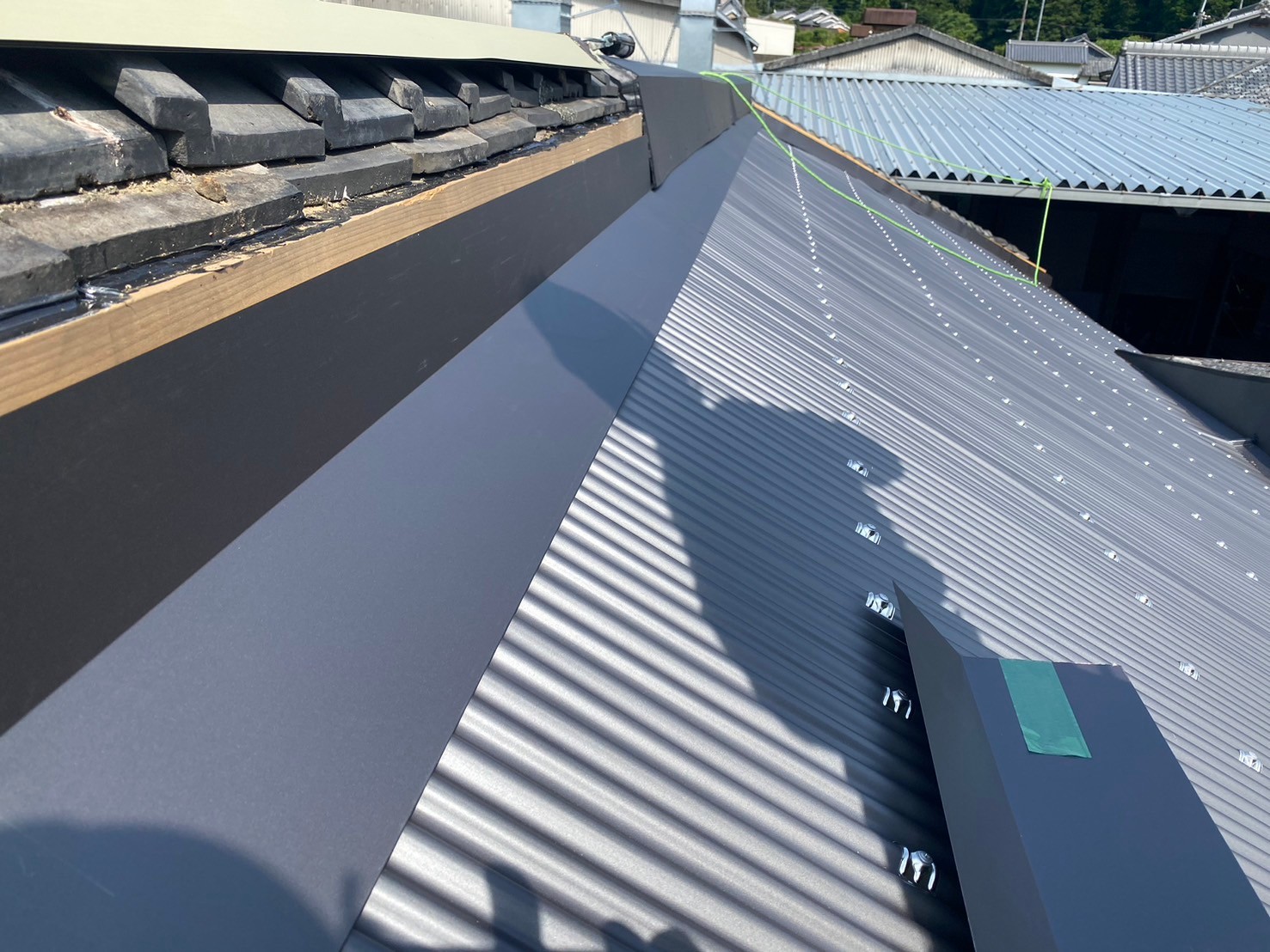 ガルバ波板カバー工事