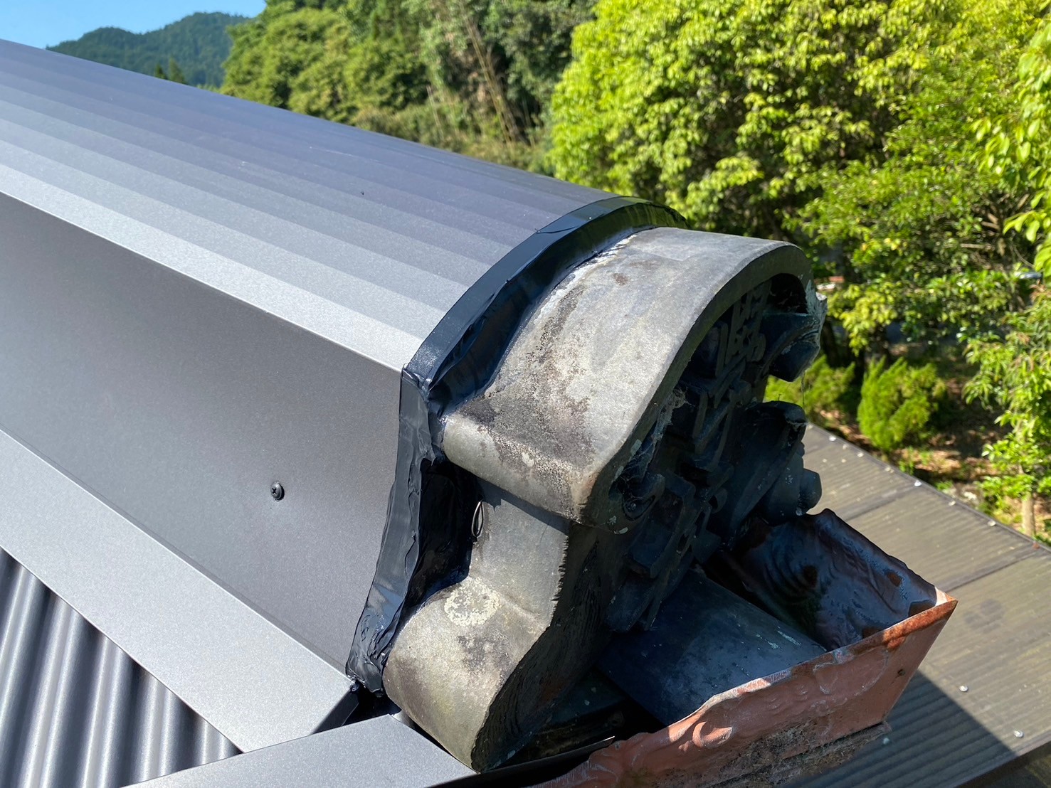 ガルバ波板カバー工事