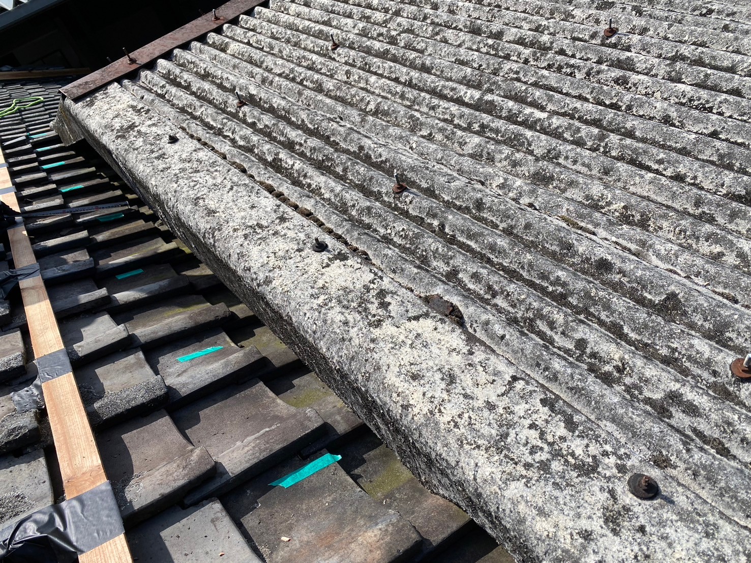 ガルバ波板カバー工事