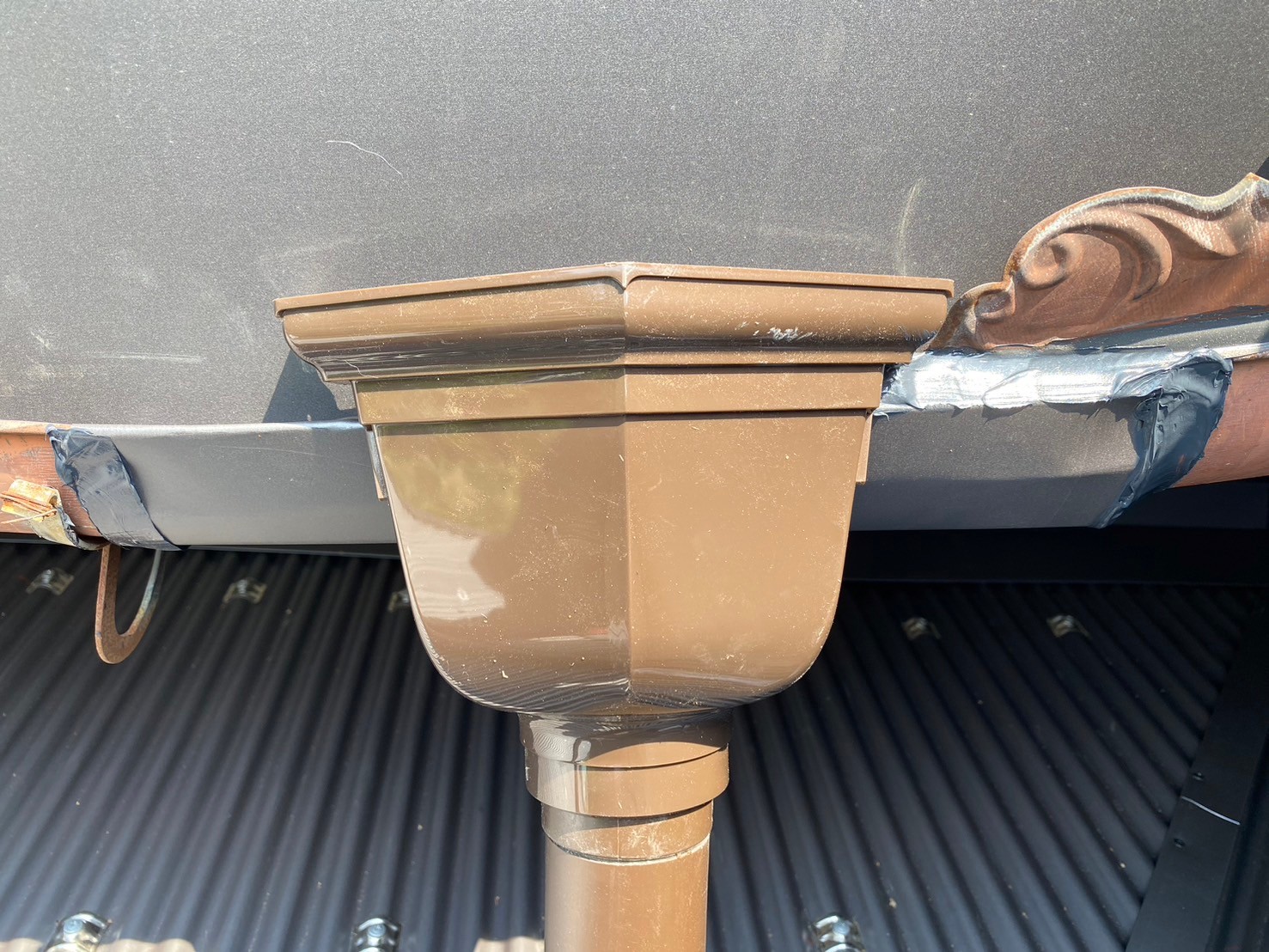 雨とい集水器、たてとい工事