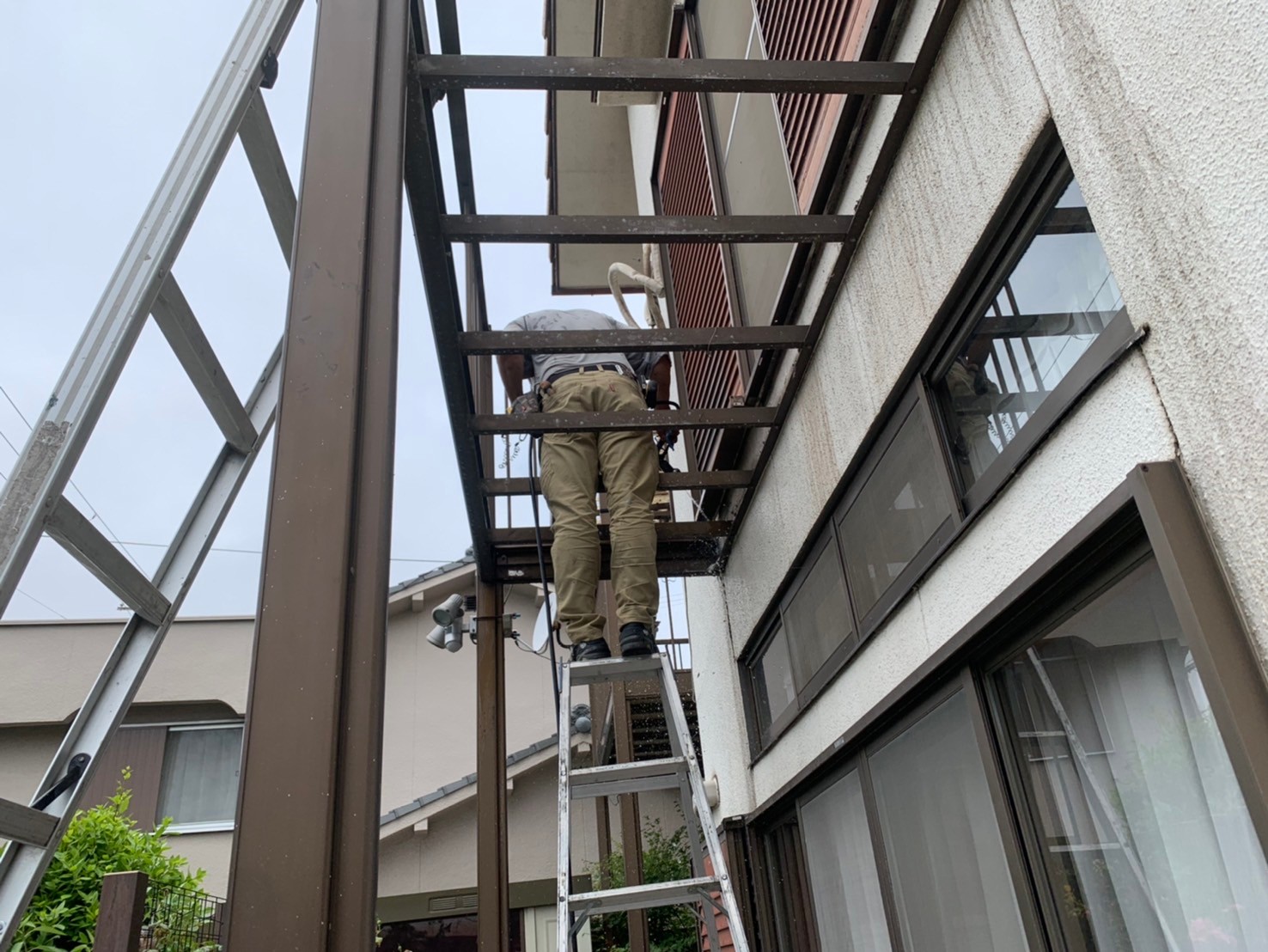 バルコニーデッキ張り替え工事