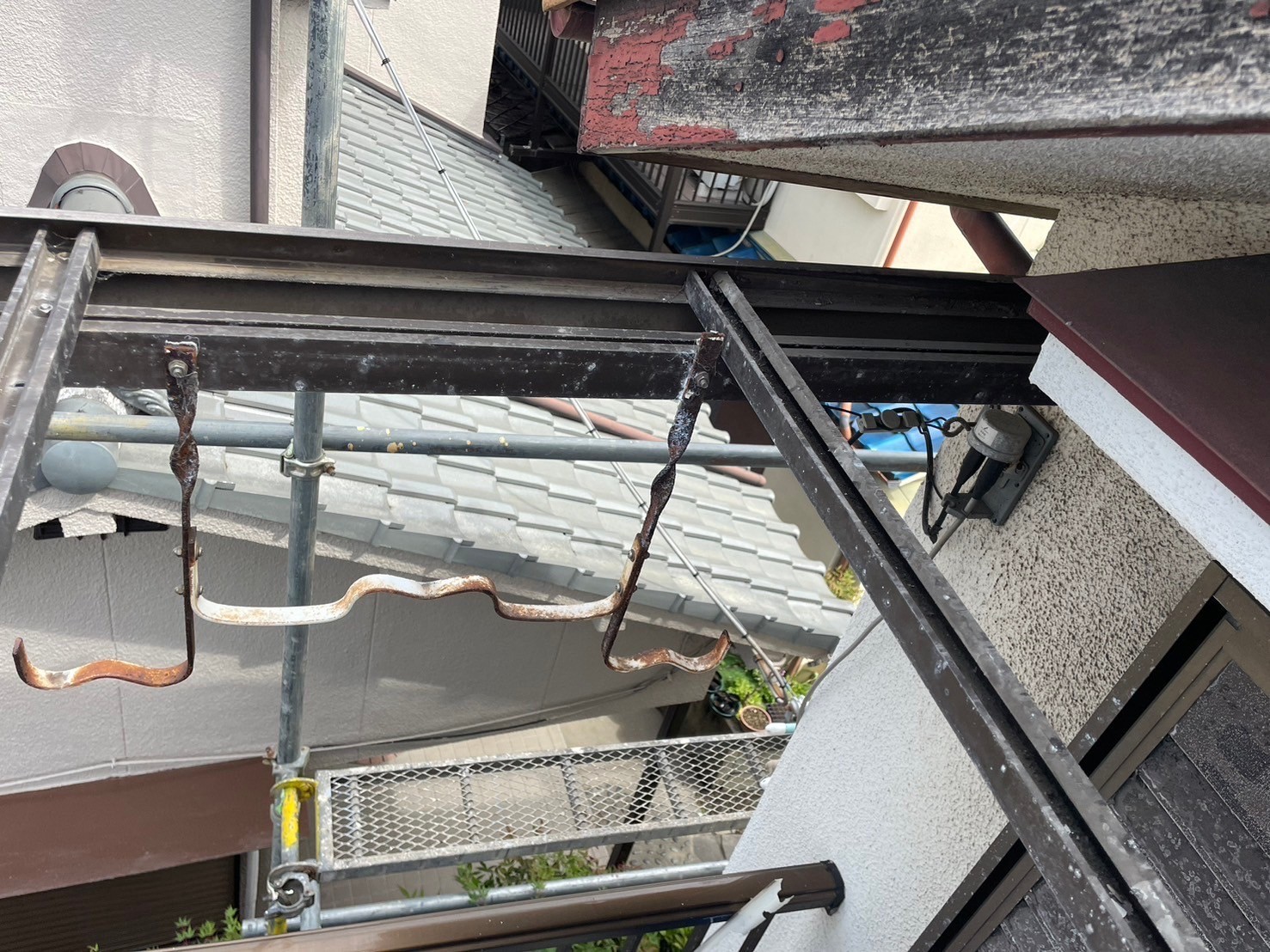 バルコニー屋根ポリカ張り替え工事